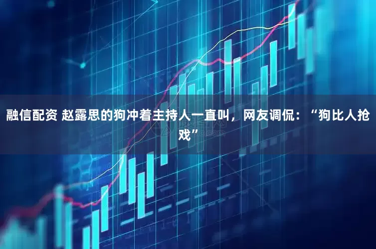 融信配资 赵露思的狗冲着主持人一直叫，网友调侃：“狗比人抢戏”
